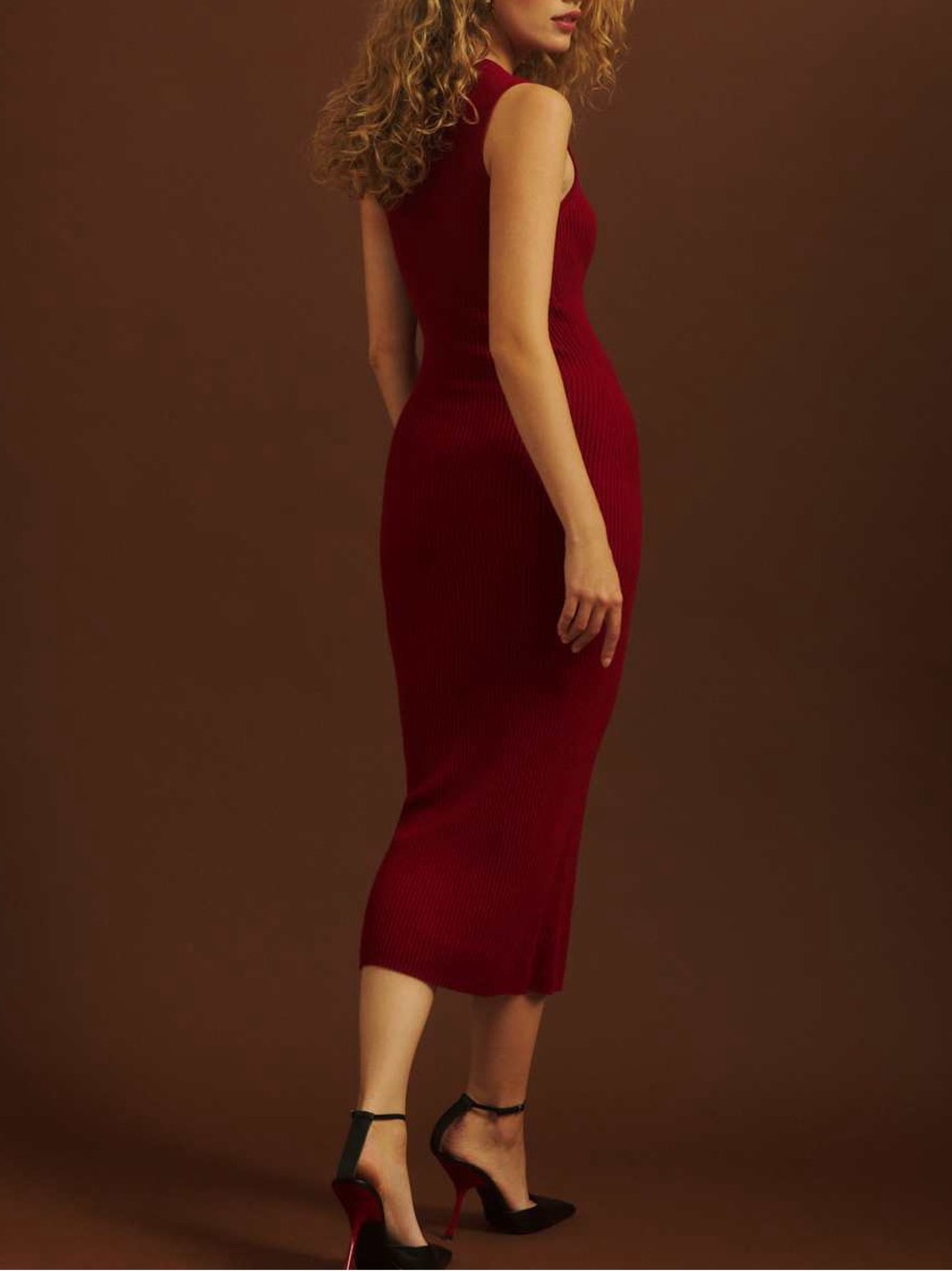 Reformation Galinda Cashmere Dress Sexy Chic Event Date Night Stretch S - Picture 2 of 8